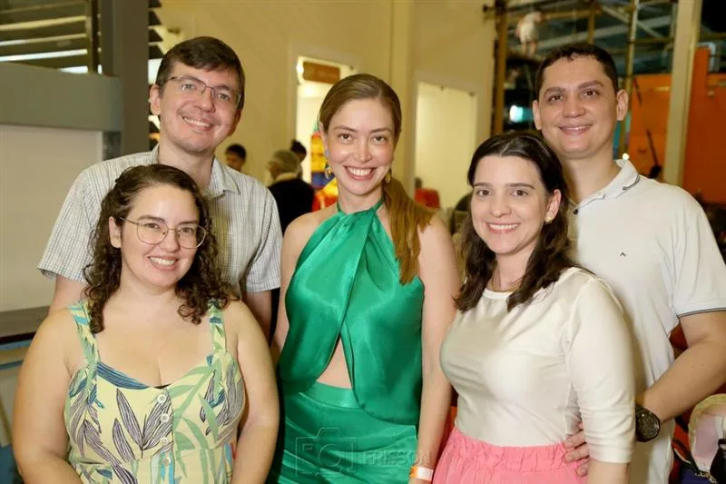 Ana Lins, Paulo Mathias, Priscila Tavora, Juliana Porto e Igor Negreiros