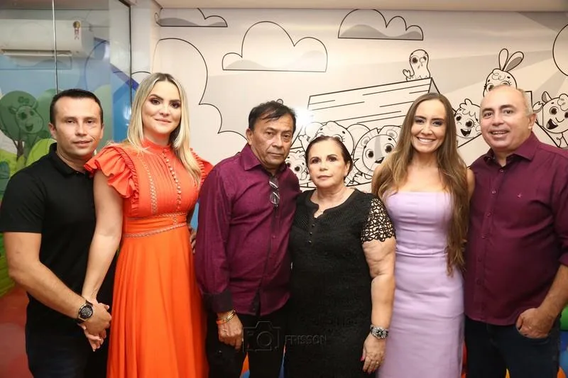 André, Loreta, Laureano e Elza Martins, Greyciane e Hélio Castelo