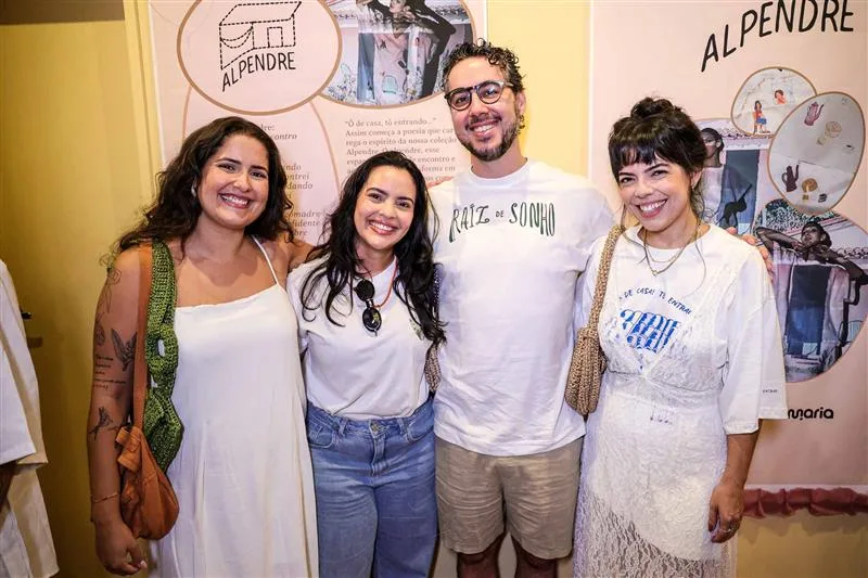 Ana Julia Oliveira, Munira Rocha, Thomas Reeves e Amanda Crisóstomo