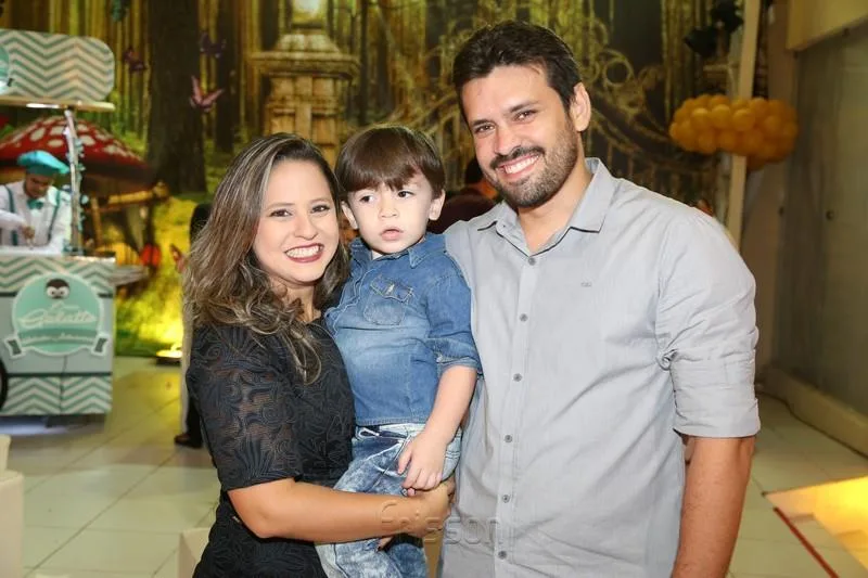 Aline, Bernardo e Pedro Tomás