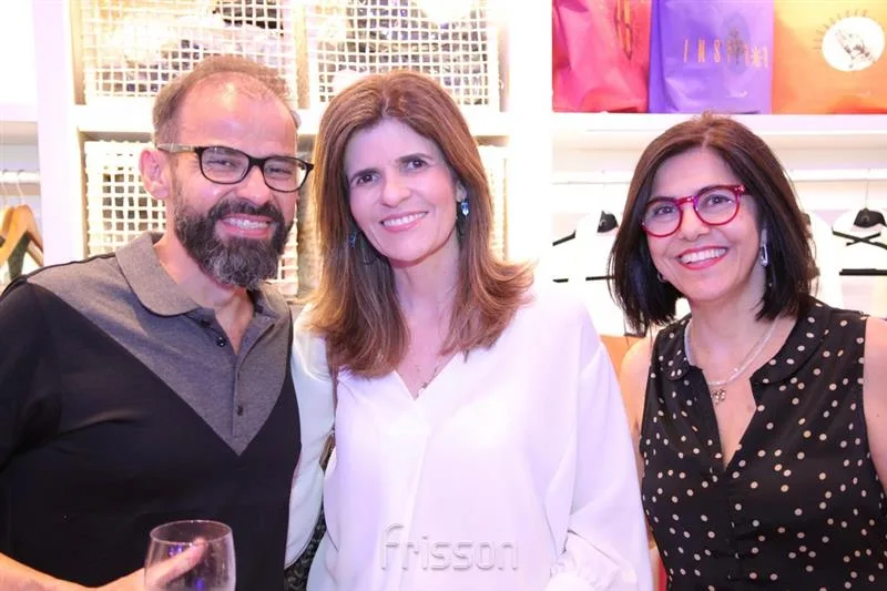 Andre Mota, Luciana Goyana e Isabel Figueiredo