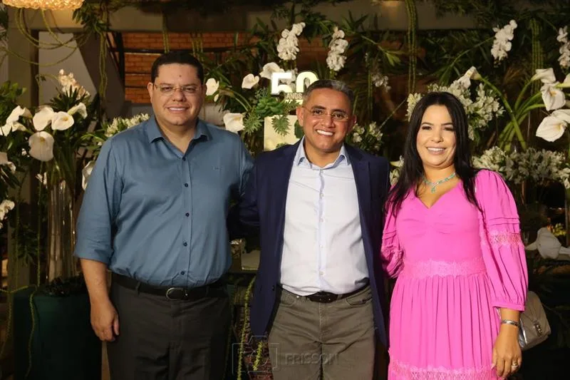 Ângelo Gadelha, Chagas Lopes e Stefania Gadelha
