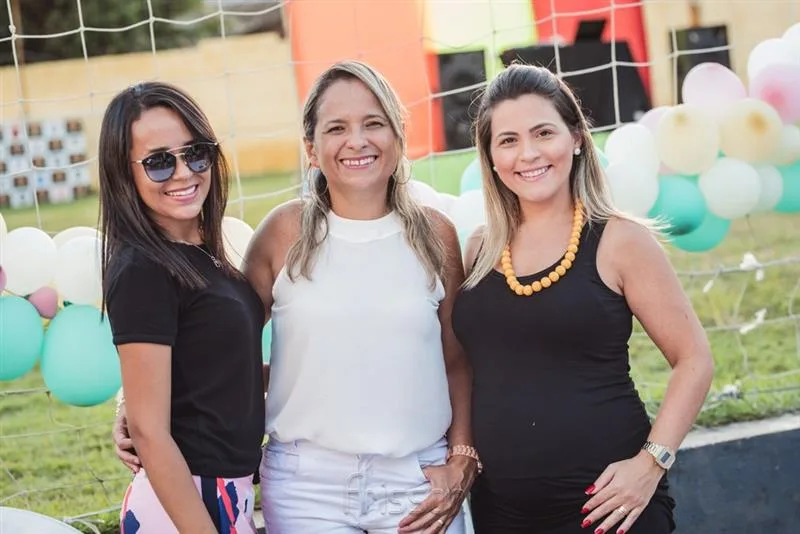 Aline Rodrigues, Jocy Jinkings e Carol Assunção