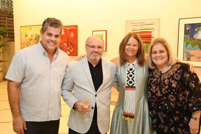 Cláudio Albuquerque, Vando Figueiredo, Mariola Landowska e Izabel Figueiredo