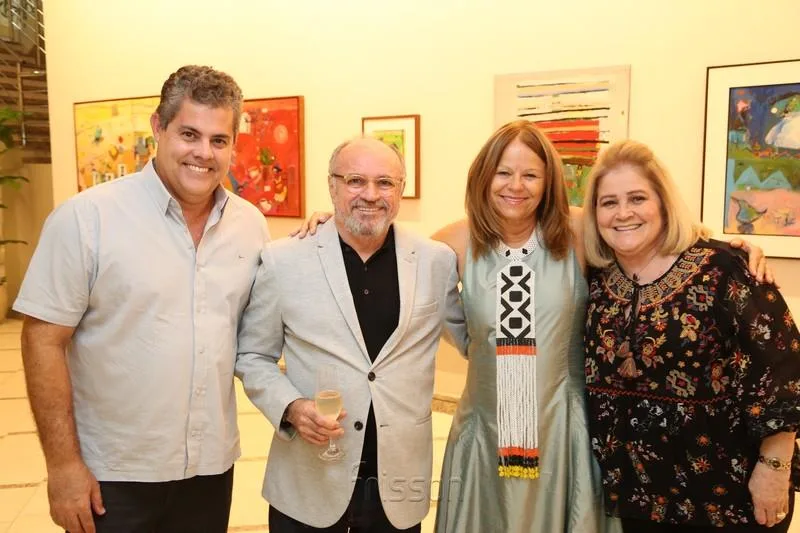 Cláudio Albuquerque, Vando Figueiredo, Mariola Landowska e Izabel Figueiredo