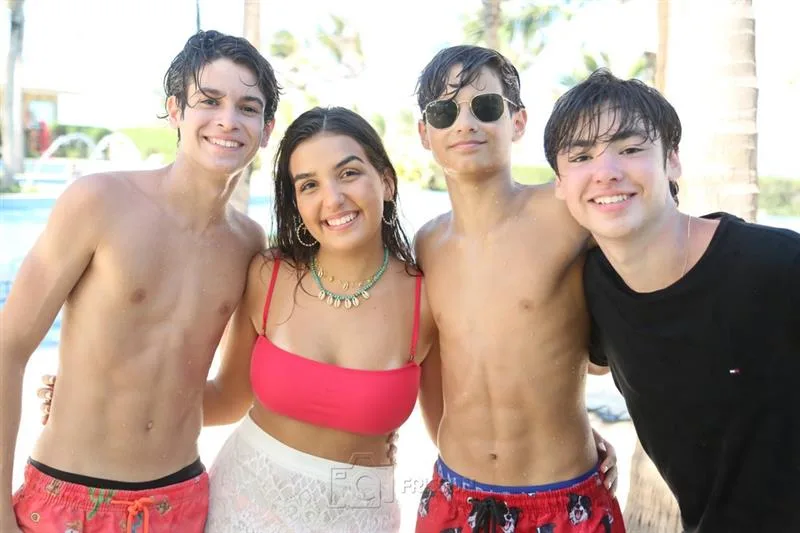 Arthur Correia, Maria Eduarda de Siqueira, Lucas Xavier e Dario Soares