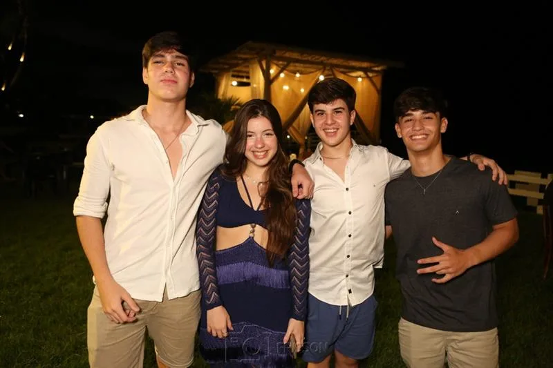 Caio Gandia, Maria Giulia Ibiapina, Nicolas Frota e Felipe Porto
