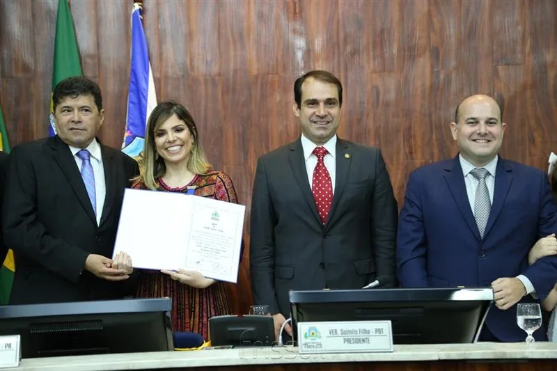 Carlos Mesquita, Carol Bezerra, Salmito Filho e Roberto Claudio Bezerra