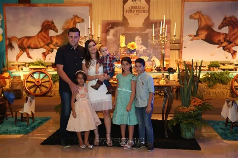 André Aguiar, Clarissa, Marília, João, Melissa e André Filho