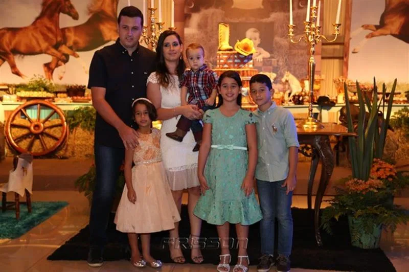 André Aguiar, Clarissa, Marília, João, Melissa e André Filho