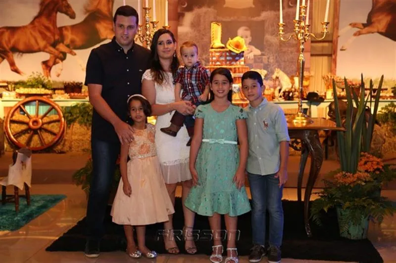 André Aguiar, Clarissa, Marília, João, Melissa e André Filho