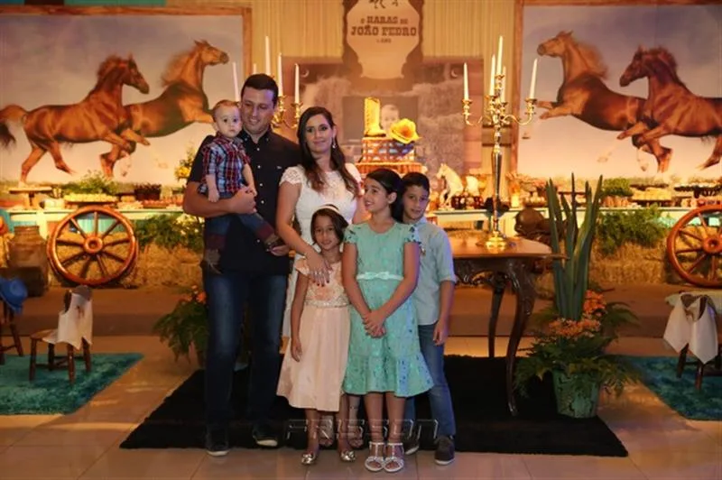 André Aguiar, Clarissa, Marília, João, Melissa e André Filho