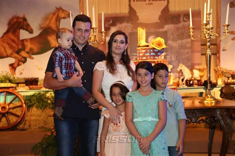 André Aguiar, Clarissa, Marília, João, Melissa e André Filho