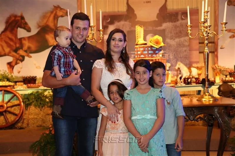 André Aguiar, Clarissa, Marília, João, Melissa e André Filho