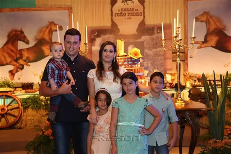 André Aguiar, Clarissa, Marília, João, Melissa e André Filho