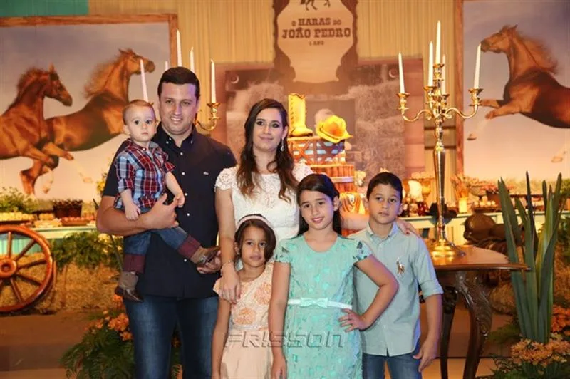André Aguiar, Clarissa, Marília, João, Melissa e André Filho