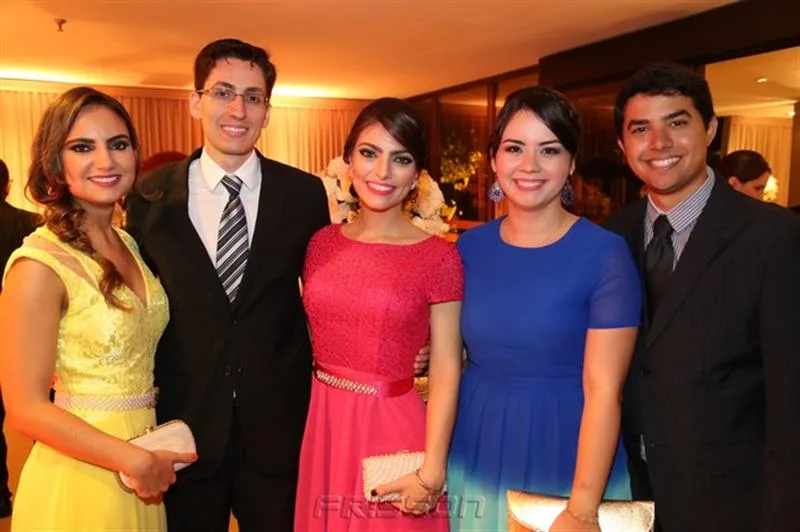 Ana Carolina Barros, Carlos Abidias, Mariana Barros, Priscila Marinho e Ednardo Moraes