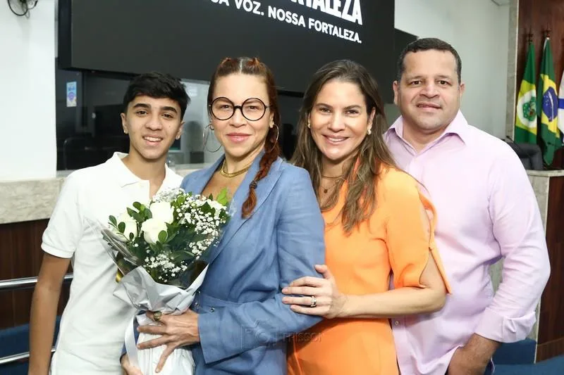 João, Michelle, Luciana e Augusto Borges
