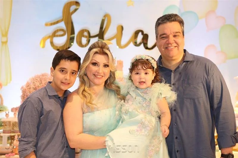 Arthur, Ticiana, Sofia e Ticiano Rego