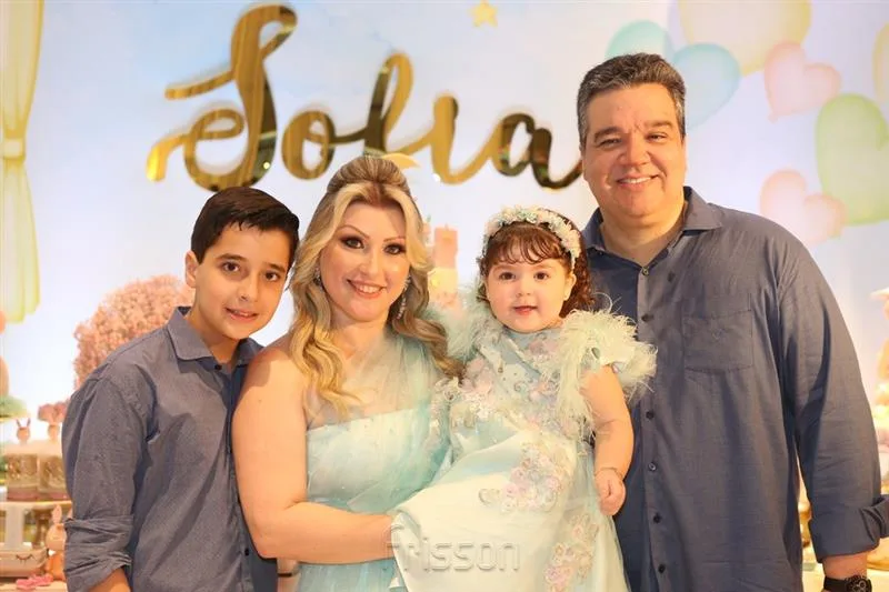Arthur, Ticiana, Sofia e Ticiano Rego