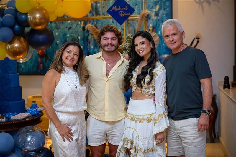 Andreia Tavares, Michael Dias, Ana Clara Tavares e João Paulo Tavares