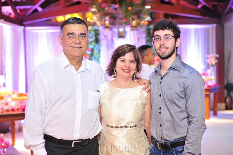 Carlos Júnior, Claudia e Luiz Carlos Sucupira