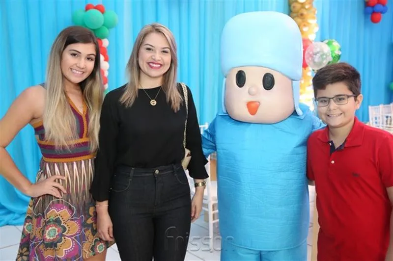 Carolina, Inês e Reinaldo Athayde