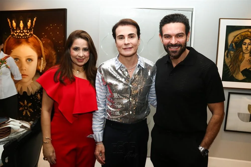 Anelisa e Clovis Holanda com Rodrigo Maia