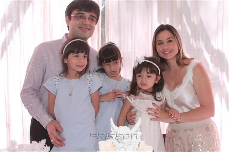 Breno, Bia, Bruna, Isabela e Cristine Falcão