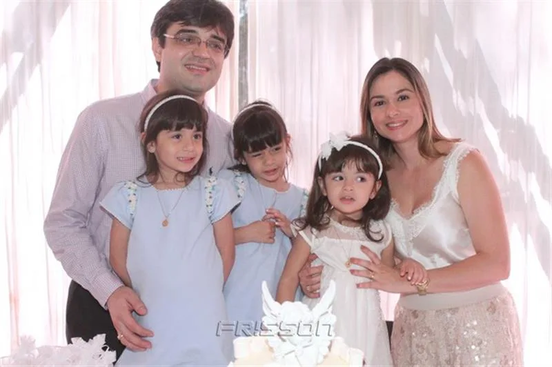 Breno, Bia, Bruna, Isabela e Cristine Falcão