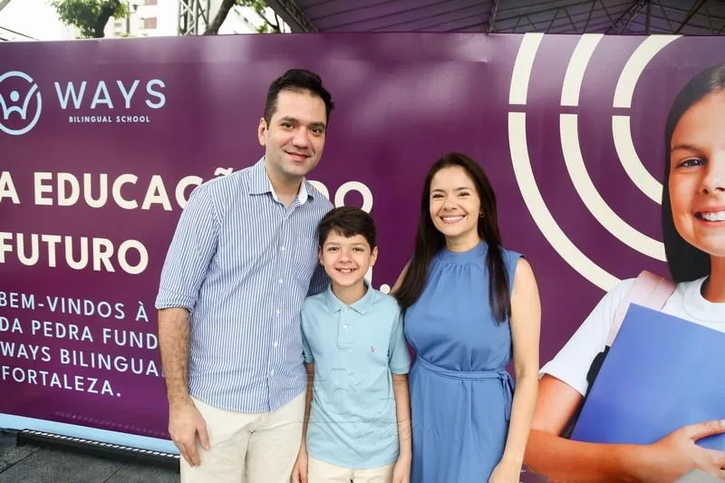 George, Miguel e Juliana Alexandre