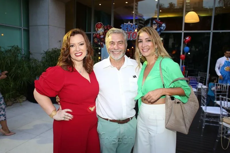Aline Barroso, Eugênio e Daniele Pontes
