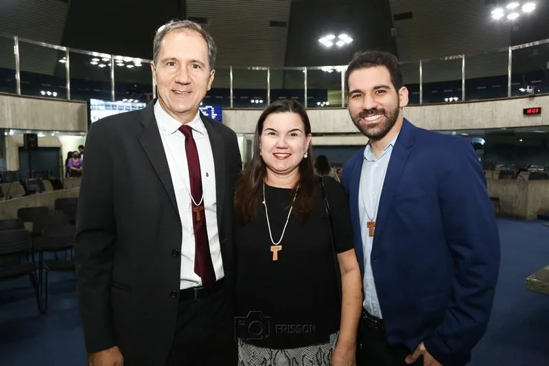 Daniel, Fernanda e Davi Albuquerque