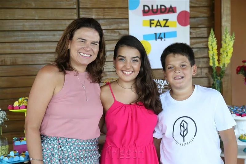 Clarissa Mota, Maria Eduarda Siqueira e Luciano Mota