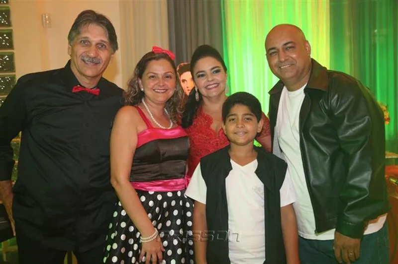 Albery Dias, Nara Menezes, Valéria Férrer, Felipe e Luciano Figueiredo