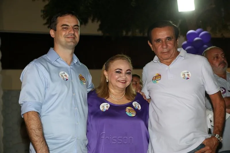 Cap. Wagner, Eliane Novais e Gaudêncio Lucena