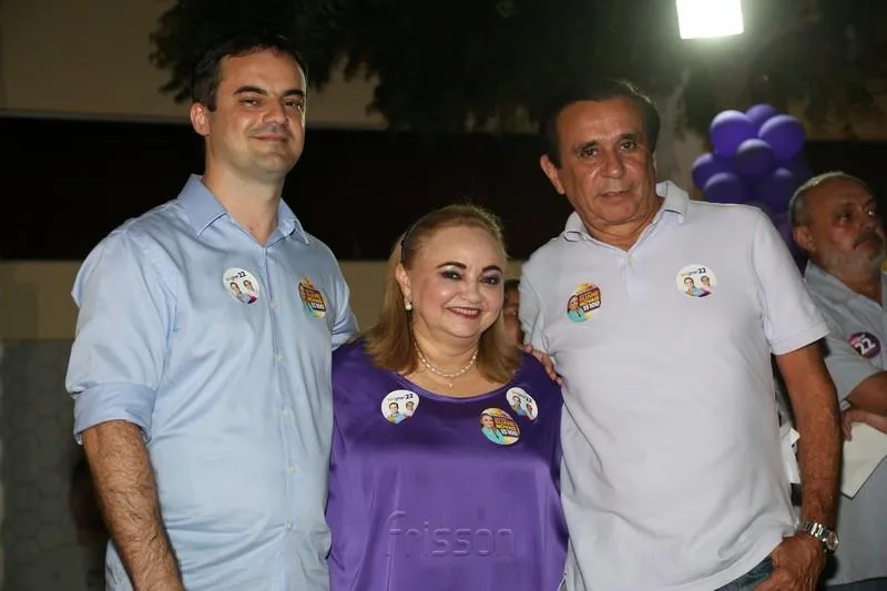 Cap. Wagner, Eliane Novais e Gaudêncio Lucena