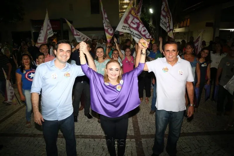 Cap. Wagner, Eliane Novais e Gaudêncio Lucena