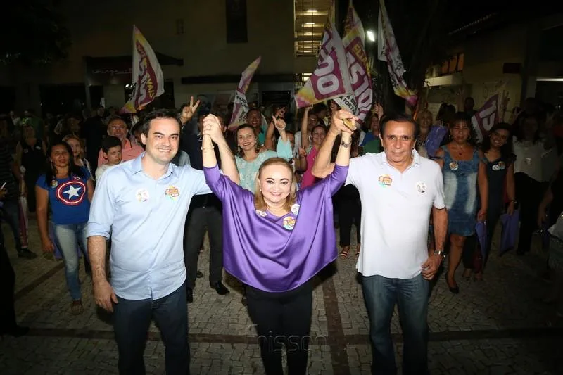 Cap. Wagner, Eliane Novais e Gaudêncio Lucena