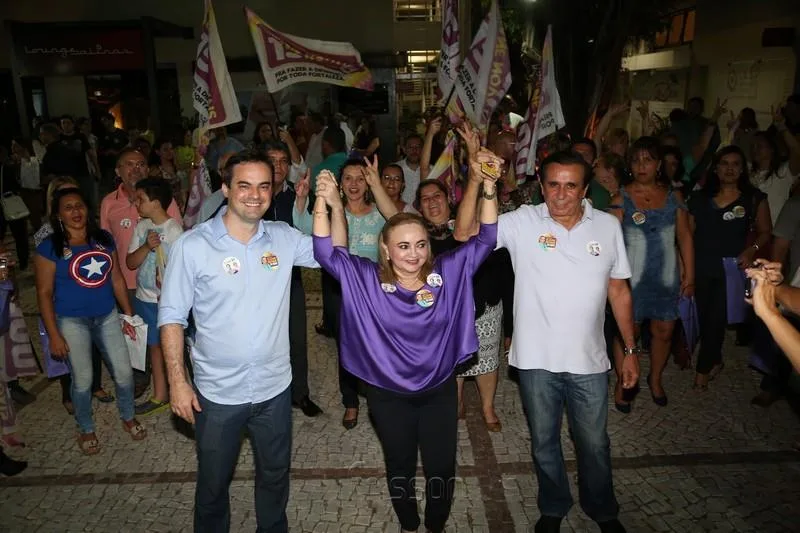 Cap. Wagner, Eliane Novais e Gaudêncio Lucena