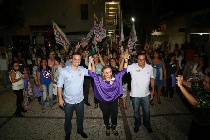 Cap. Wagner, Eliane Novais e Gaudêncio Lucena