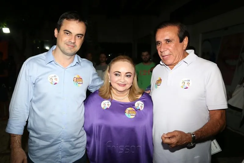Cap. Wagner, Eliane Novais e Gaudêncio Lucena