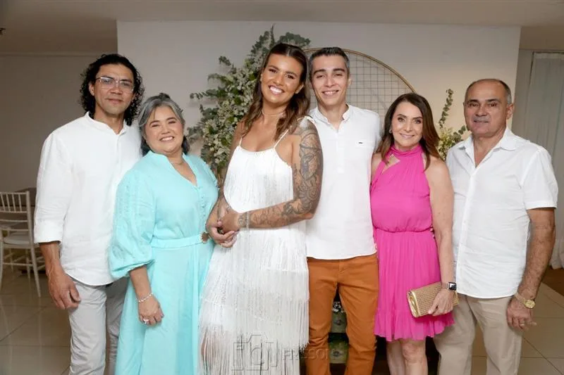 Aurélio Santos, Rosiane Guimarães, Samila Almeida, Leonan, Rosilma Vasconcelos e Nilton Ribeiro