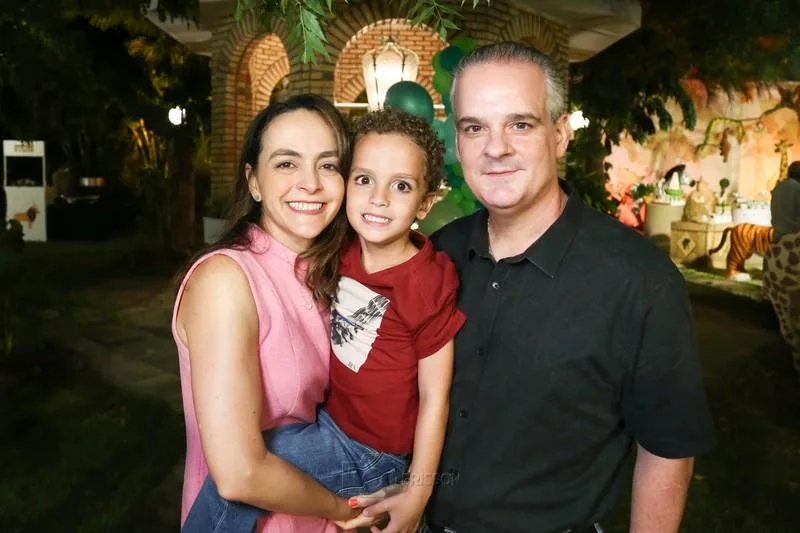 Andréa, Gabriel e Bernardo Maia