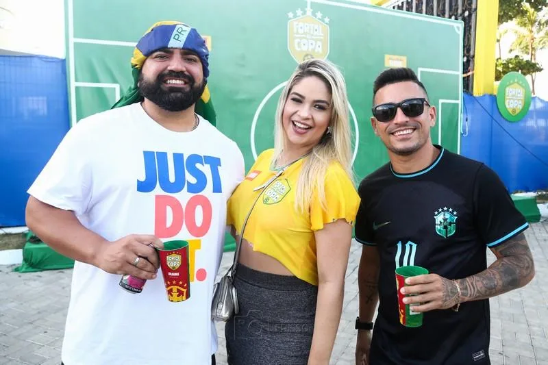 Carlos Filho, Elania Fernandes e Júnior Silva