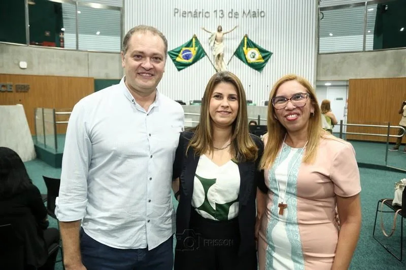 Edio Carvalho, Milena Vidal e Nádia Rocha