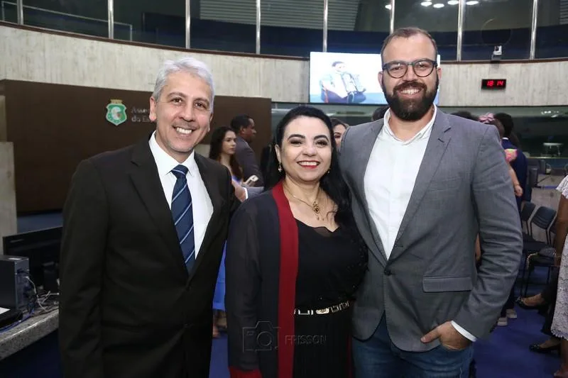 Albertino Araújo, Marbenia Gonçalves e Thiago Duch