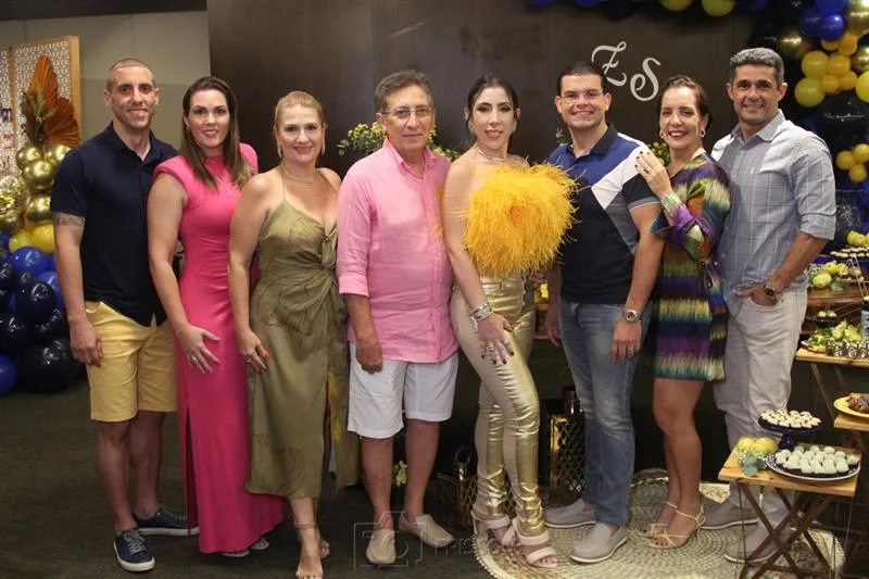 Andrigo, Geise, Fabiane, Tadeu, Suelen Magalhães, Zezinho Filho, Helana Gurgel e Remmy Cabó