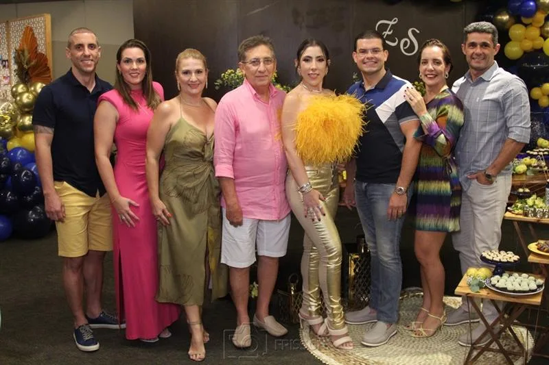 Andrigo, Geise, Fabiane, Tadeu, Suelen Magalhães, Zezinho Filho, Helana Gurgel e Remmy Cabó