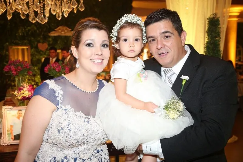 Adriana, Laís e Almino Menezes